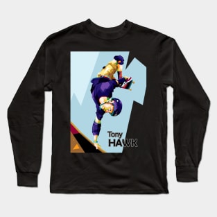 The Skater In Wpap Art Long Sleeve T-Shirt